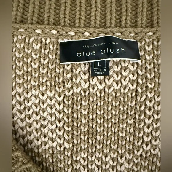 Blue Blush Warm Beige Knit Top - Picture 3 of 4
